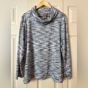 Chico's Multicolor Cowl Neck Sweater